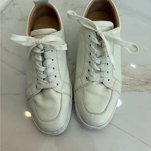 Christian Louboutin White Leather Sneakers